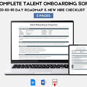 Onboarding | Integration for HR | Employee Onboarding Kit | 30-60-90 Day Success Roadmap |New Hire Checklist