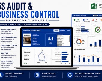 Professional 5S Audit Dashboard | Automated Excel Facility Tracker