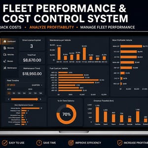 Panel de control de gestión de flotas / Rastreador de mantenimiento de vehículos / Sistema de monitorización de conductores y rutas