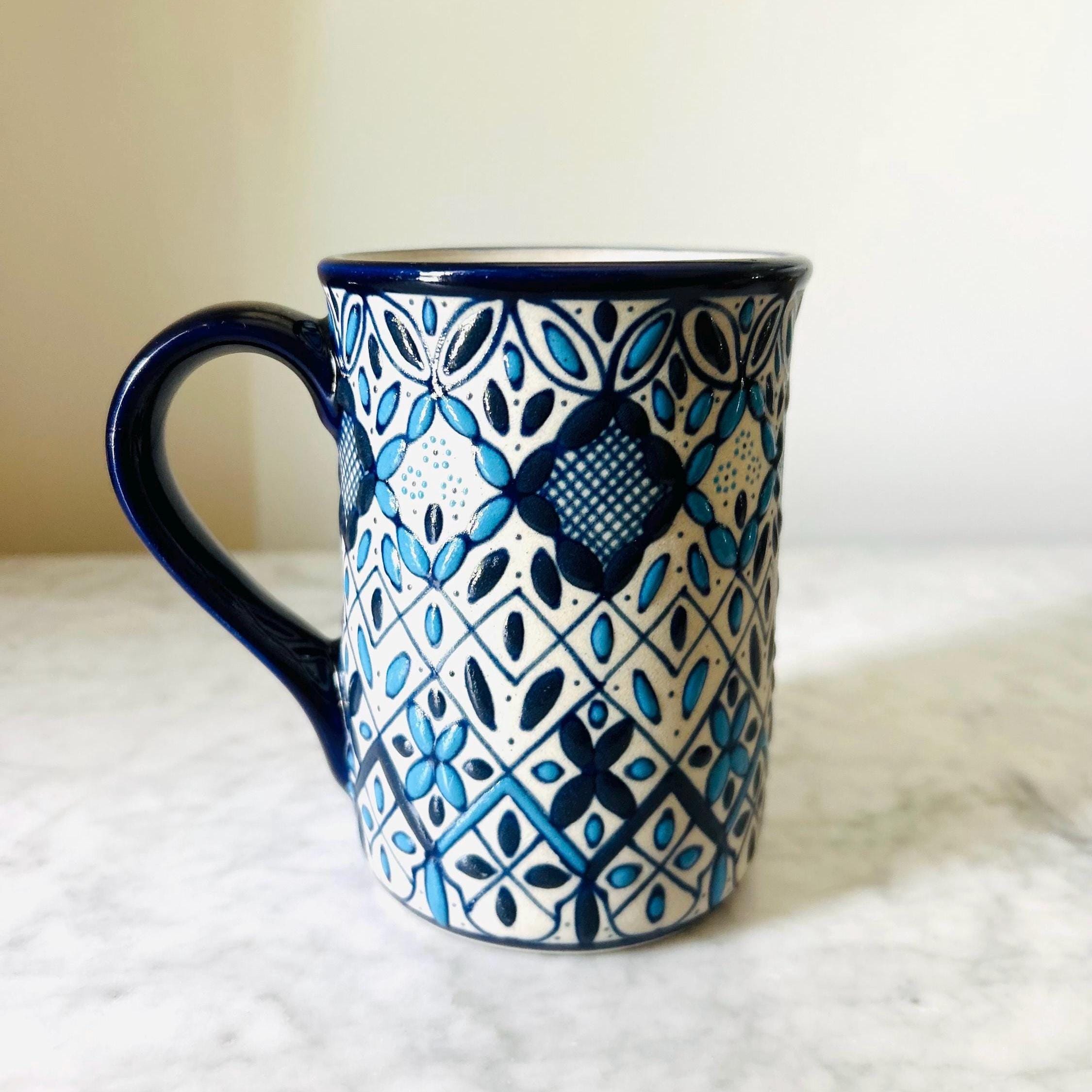 Talavera Mugs Blue and White - Etsy