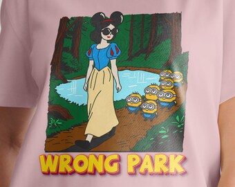 Schneewittchen & Minions benutzerdefinierte Disneyland Urlaub Tshirts, Disney Mashup, lustiges Disney, Familien Ausflug Shirt, falsches Park Shirt für Disney World