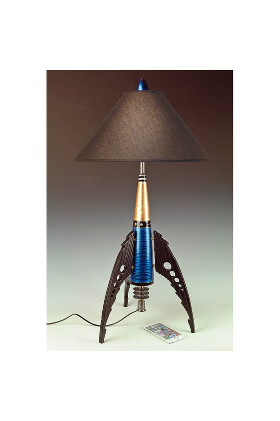 Rocket Lamp Free Steam Punk Table Pair Ufo Image 0