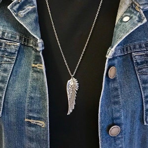 Angel Wing Necklace-Silver Wing Jewelry-SWAROVSKI Crystal Adorned, Meaningful Jewelry, Silver Necklace, Angel Wing Pendant, Faith Jewelry