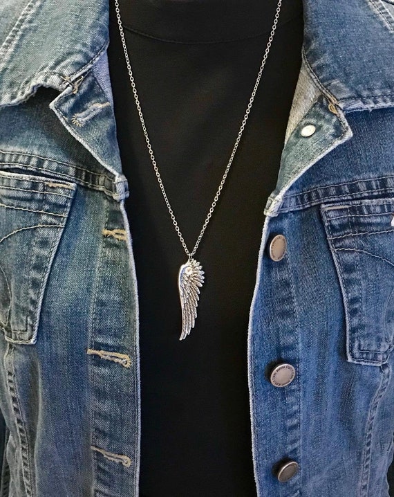 Sterling silver angel wing necklace with Swarovski Crystal Birthstone, –  Beach Cove Jewelry