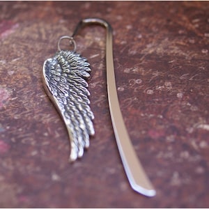 Angel Wing Bookmark GORGEOUS Detailed Pendant Adorns Bookmark PERFECT GIFT for Your Favorite Reader by RevelleRoseJewelry image 1