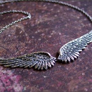 Angel Wing Necklace-Silver Wing Jewelry BEST SELLER Angel Wing Pendant, Angel Wing Jewelry, Silver Necklace, Gift for Her, Gorgeous Gift image 2