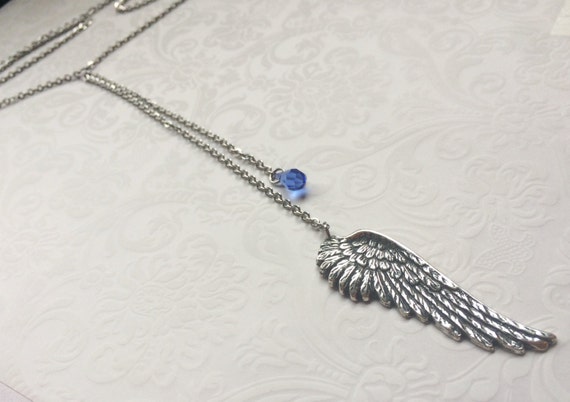Angel wing clearance necklace swarovski