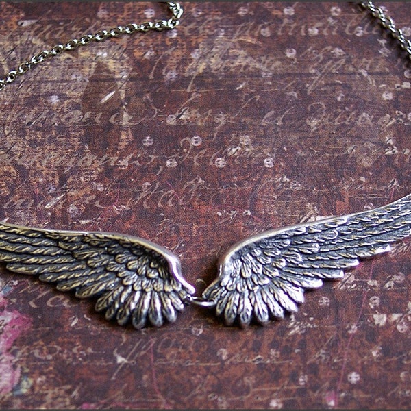 Angel Wing Necklace-Silver Wing Jewelry- BEST SELLER Angel Wing Pendant, Angel Wing Jewelry, Silver Necklace, Gift for Her, Gorgeous Gift