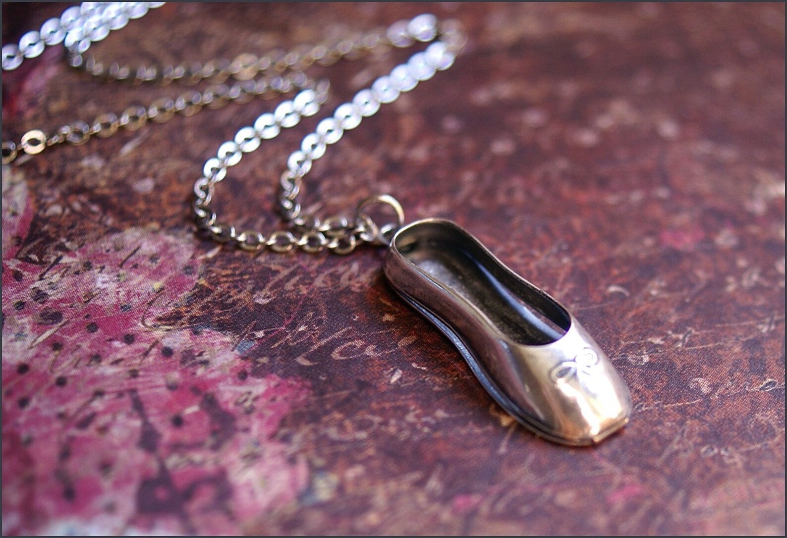 ballerina dance necklace ballet slipper pendant perfect dancer, ballerina gift 'tiny dancer' by revellerosejewelry