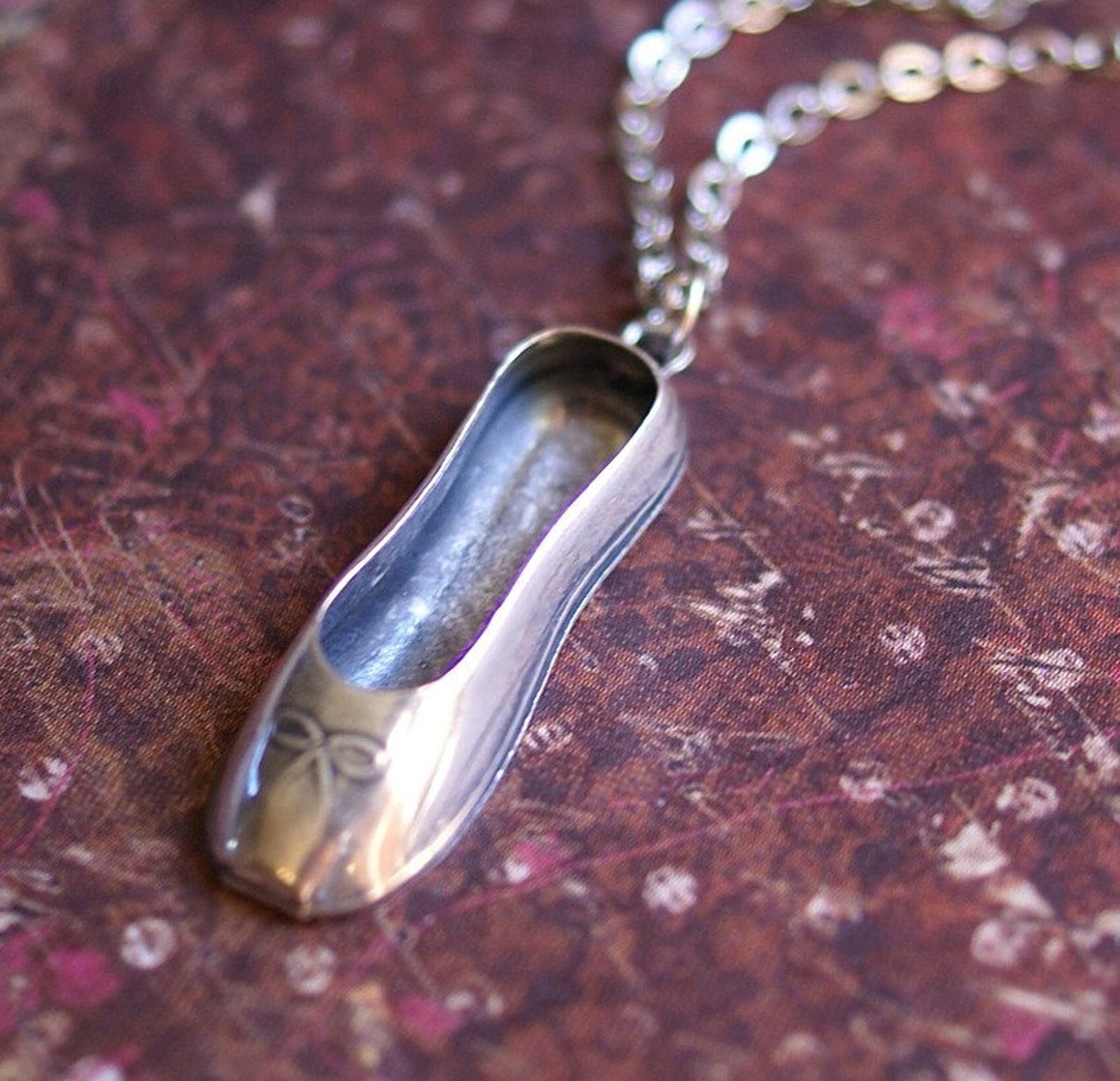 ballerina dance necklace ballet slipper pendant perfect dancer, ballerina gift 'tiny dancer' by revellerosejewelry