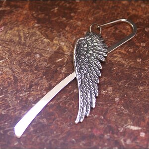 Angel Wing Bookmark GORGEOUS Detailed Pendant Adorns Bookmark PERFECT GIFT for Your Favorite Reader by RevelleRoseJewelry image 4