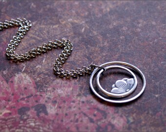 Silver Flower Necklace -LOTUS Pendant- Good Fortune, New Beginnings, PERFECT Gift Sister, Wife, Mother, Friend Everyday Wear Jewelry