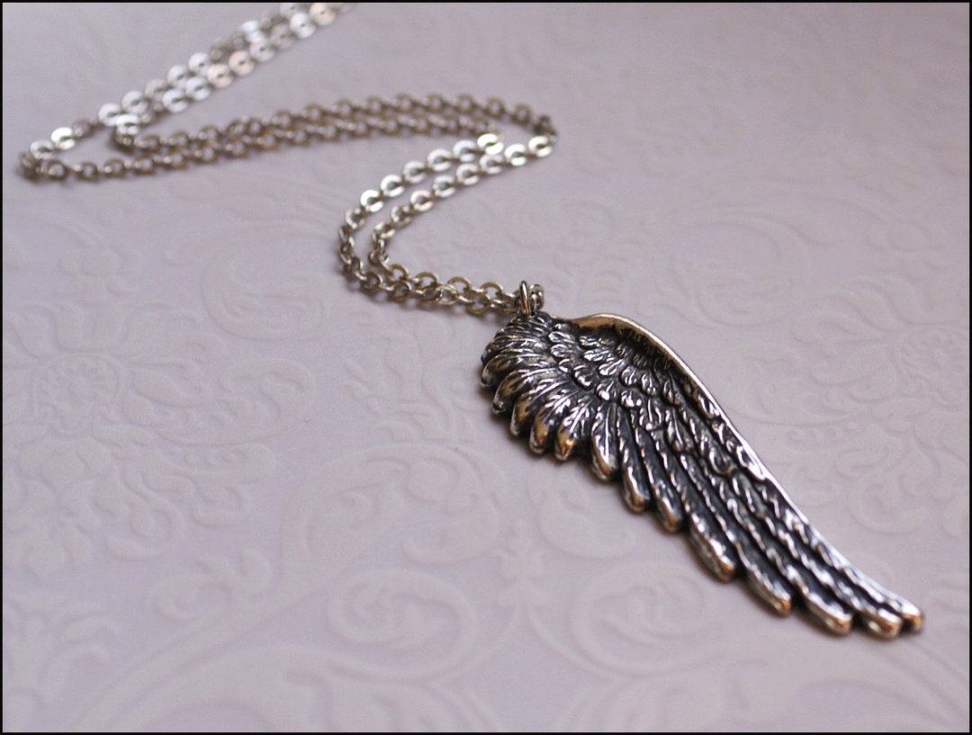 Angel Wing Necklacesilver Wing Jewelryjewelry of Faith, BEST SELLER ...