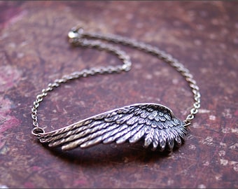 ANGEL WING ANKLET-Beautiful Ankle Bracelet- Meaningful Wife, Mother, Sister, Friend Gift 'Remembrance' by RevelleRoseJewelry