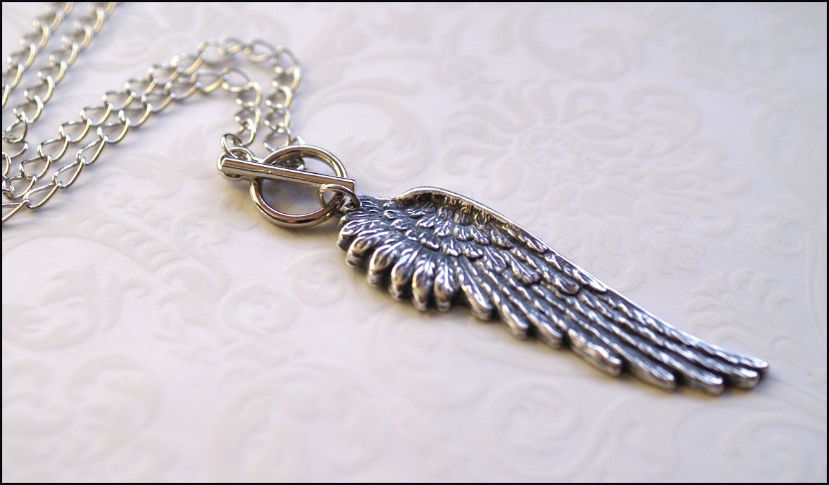 Angel Wing Necklace-Angel Wing Jewelry Silver Wing Pendant | Etsy