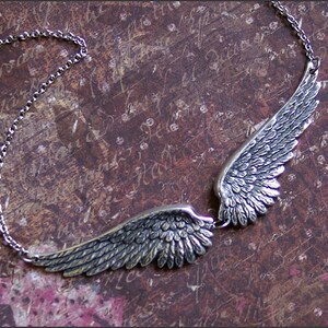 Angel Wing Necklace-Silver Wing Jewelry BEST SELLER Angel Wing Pendant, Angel Wing Jewelry, Silver Necklace, Gift for Her, Gorgeous Gift image 3