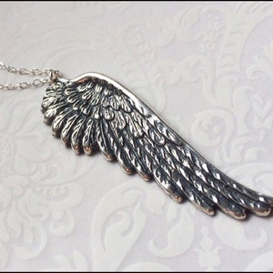 Silver Wing Jewelry, Angel Wing Necklace, Angel Wing Jewelry, Classic Memory Necklace, Keepsake Jewelry, Faith, Protection, PRETTY GIFT HER