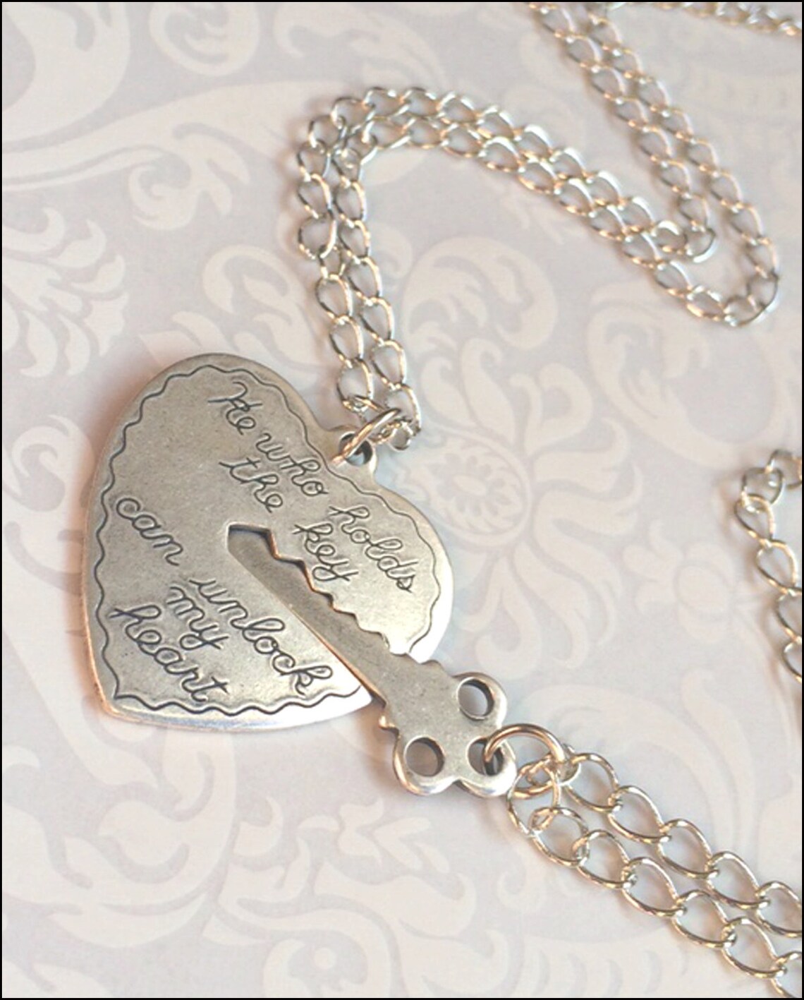 Key to My Heart Necklace~couples Necklace, Boyfriend/girlfriend Jewelry