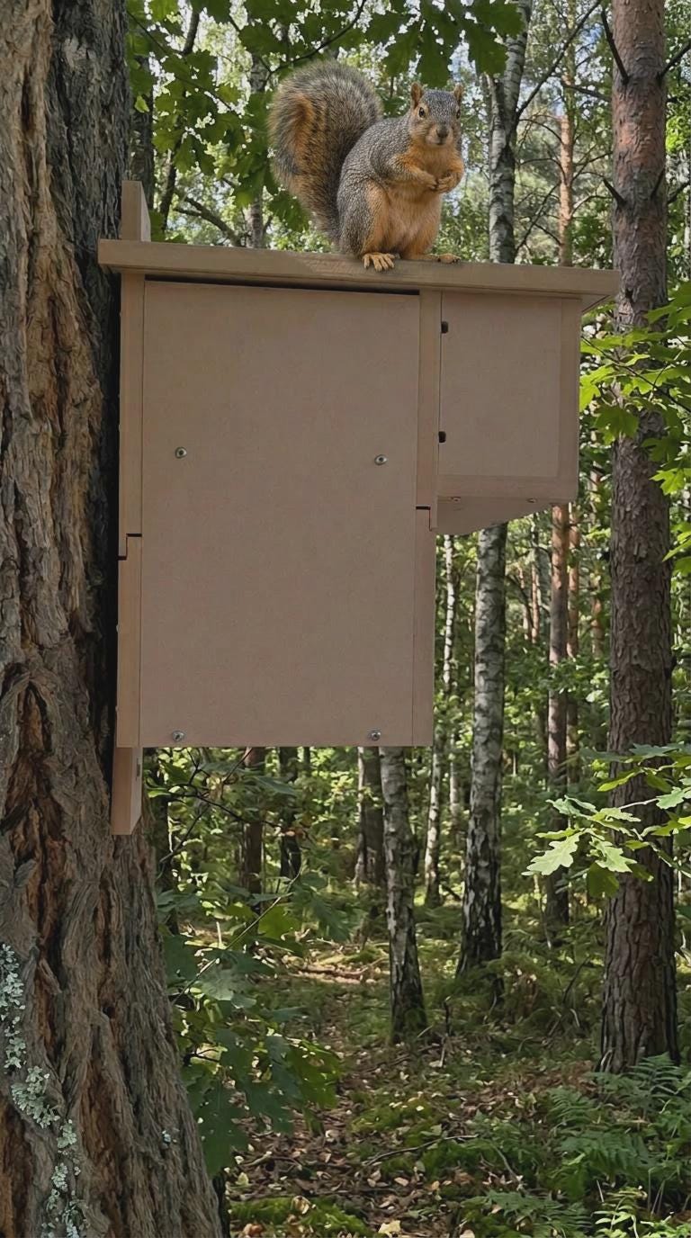 Squirrel Camera Capable Box the Watchtower Drey - Etsy