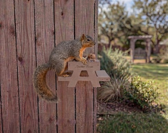 Squirrel Picnic Table