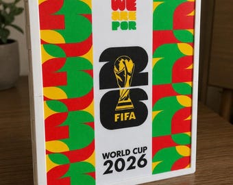 Premium World Cup 2026 Album Cover | Personalized Country Edition | 3D Printed | England Italy France Brazil Argentina Spain Portugal German