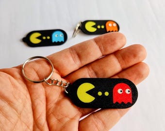 Retro Gamer Gift Keychain, Arcade Inspired Keyring, Gamer Keyring, Retro Gaming Gift