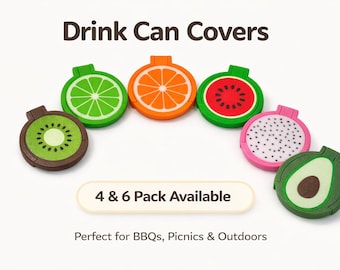 Funny Drink Can Covers Gift | Unique BBQ & Outdoor Beer Lover Accessory | Practical Summer Gift for Him, Dad, and Enthusiasts