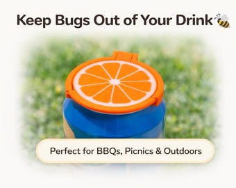 Can Cover Lid for Drinks | Reusable Snap-On Bug Proof Soda & Beer Can Protector | Keeps Wasps Flies Bugs Out for BBQs Picnics Outdoors