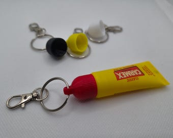 Carmex Lip Balm Keyring Lid | Replacement Balm Cap with Keyring | Reusable Carmex Lid | Lip Balm Keychain | 3D Printed PLA