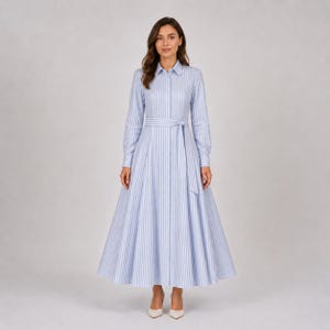 Shirt Dress Sewing Pattern, Button Front Dress, Princess Seam Style (XS-4XL) (Digital PDF Download) image 5