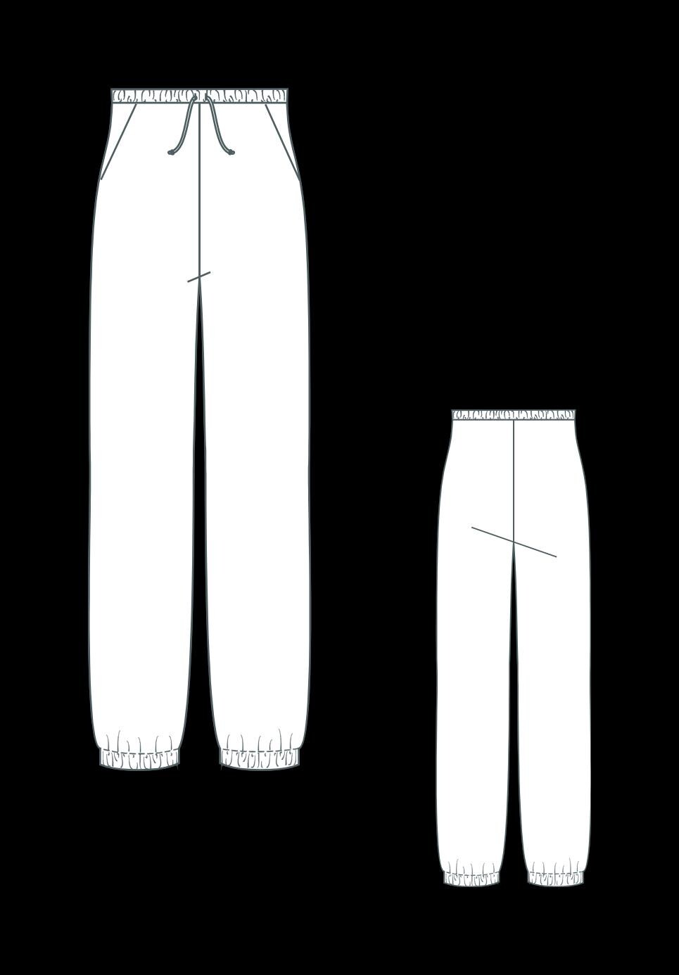 Pajama Set Sewing Pattern, Short Sleeve Top-jogger Pants, Relaxed Fit ...