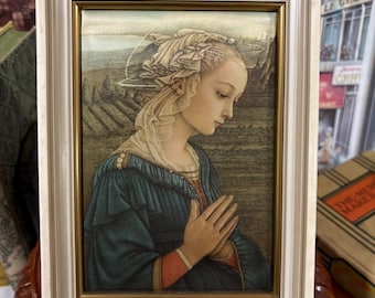Reproduction encadrée de la peinture de la Vierge par Filippo Lippi