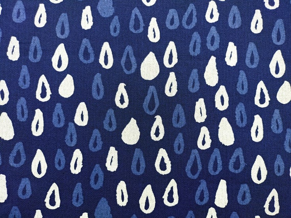 Rain Drop Indigo Fabric 100% Cotton Fabric Indigo Dyed | Etsy