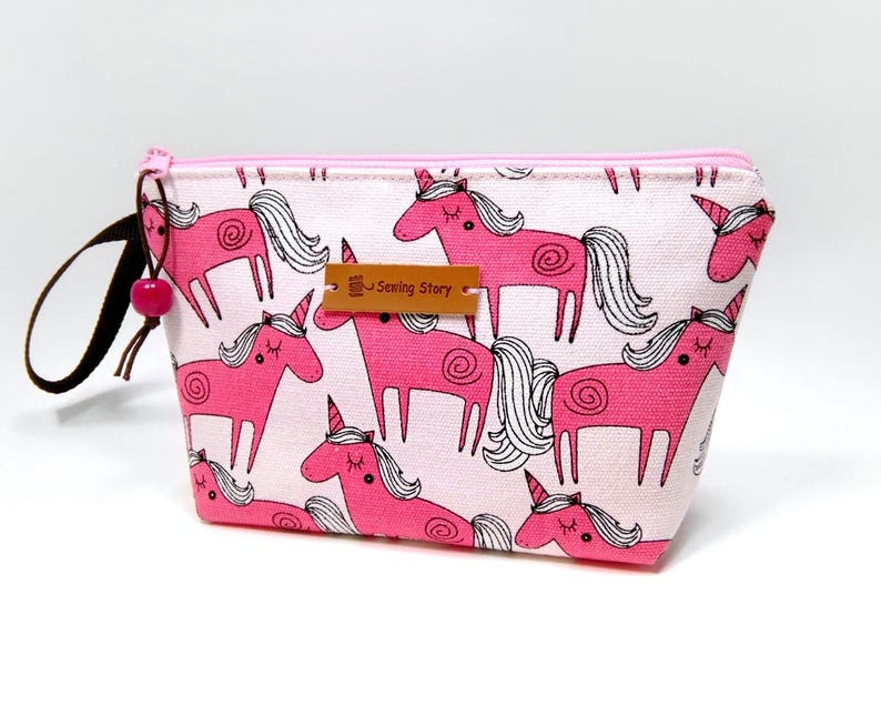 Unicorn Zipper Pouch Cosmetic Bag Makeup Bag Toiletry Bag Etsy