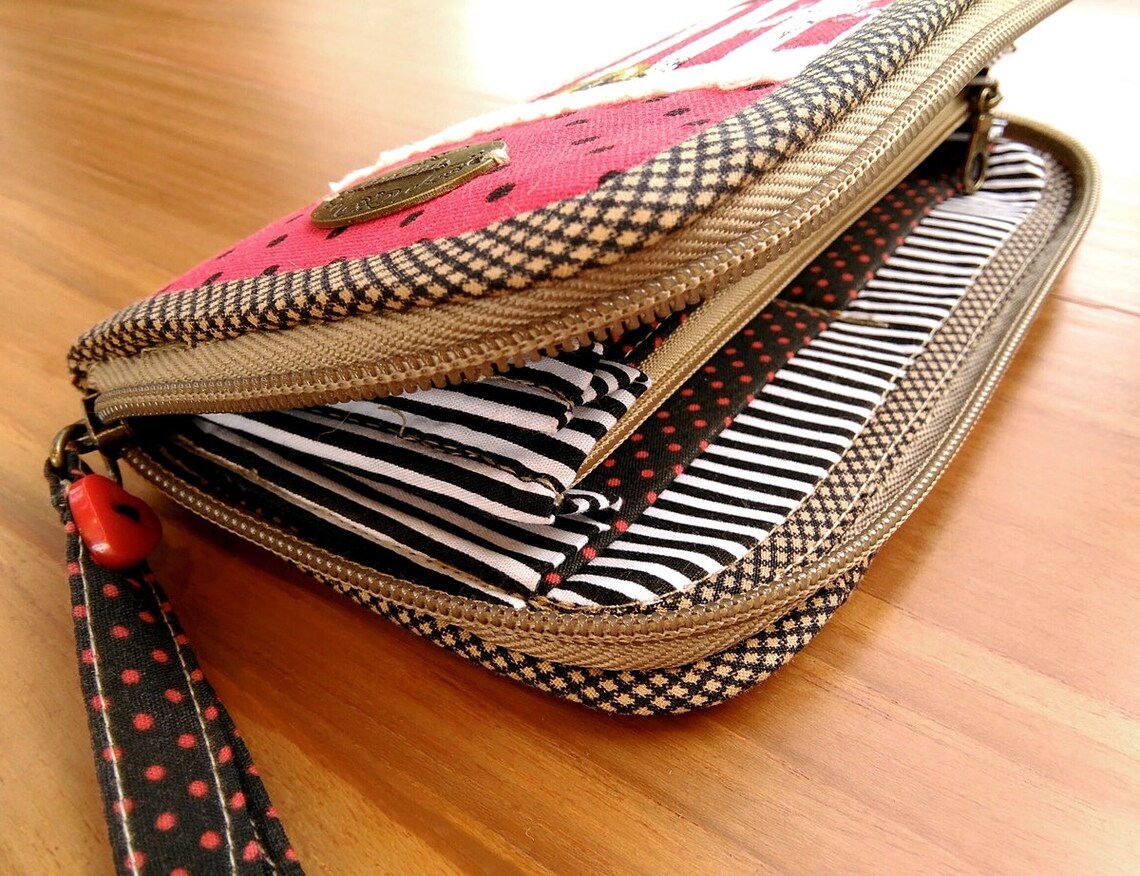 Paris Wallet Zipper Wallet Women Wallet Long Wallet Card Etsy