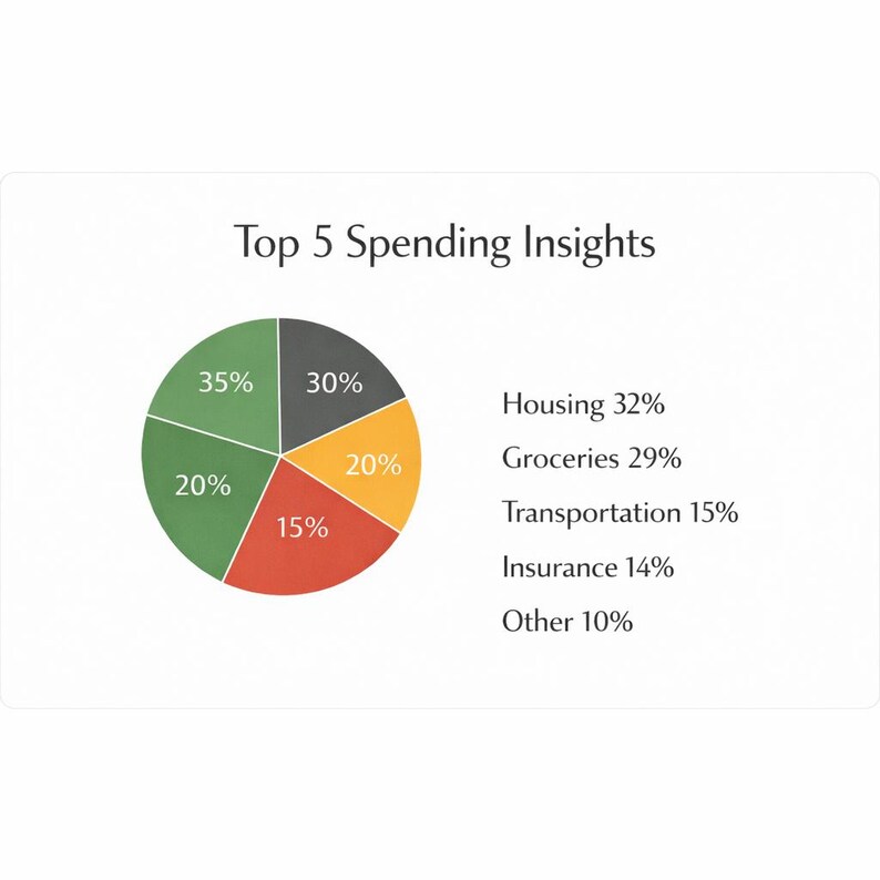 Visual Spending Chart DIGITAL DOWNLOAD — Excel Budget Planner | Monthly + Yearly Overview ...