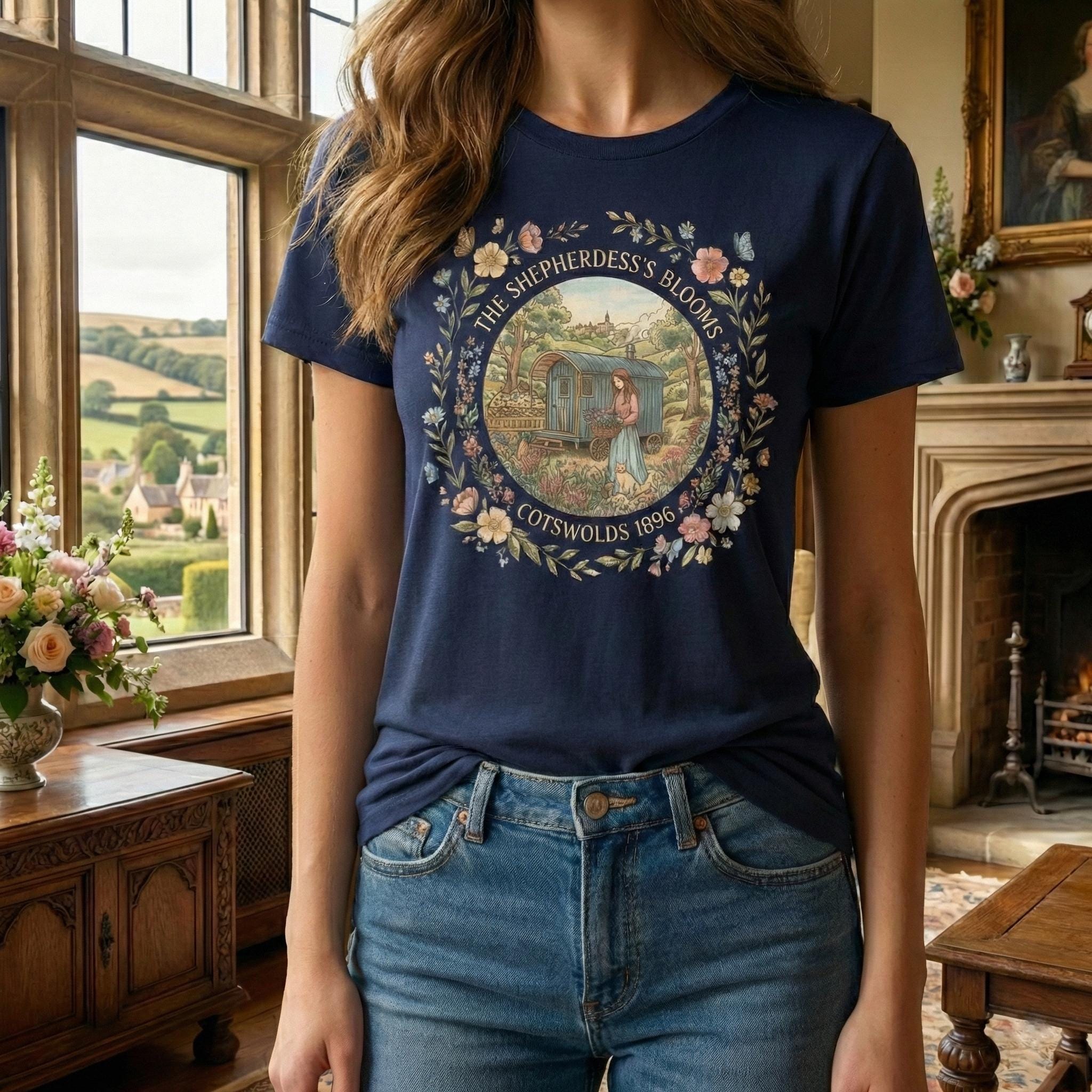 The Shepherdess Blooms Shirt Cotswolds 1896