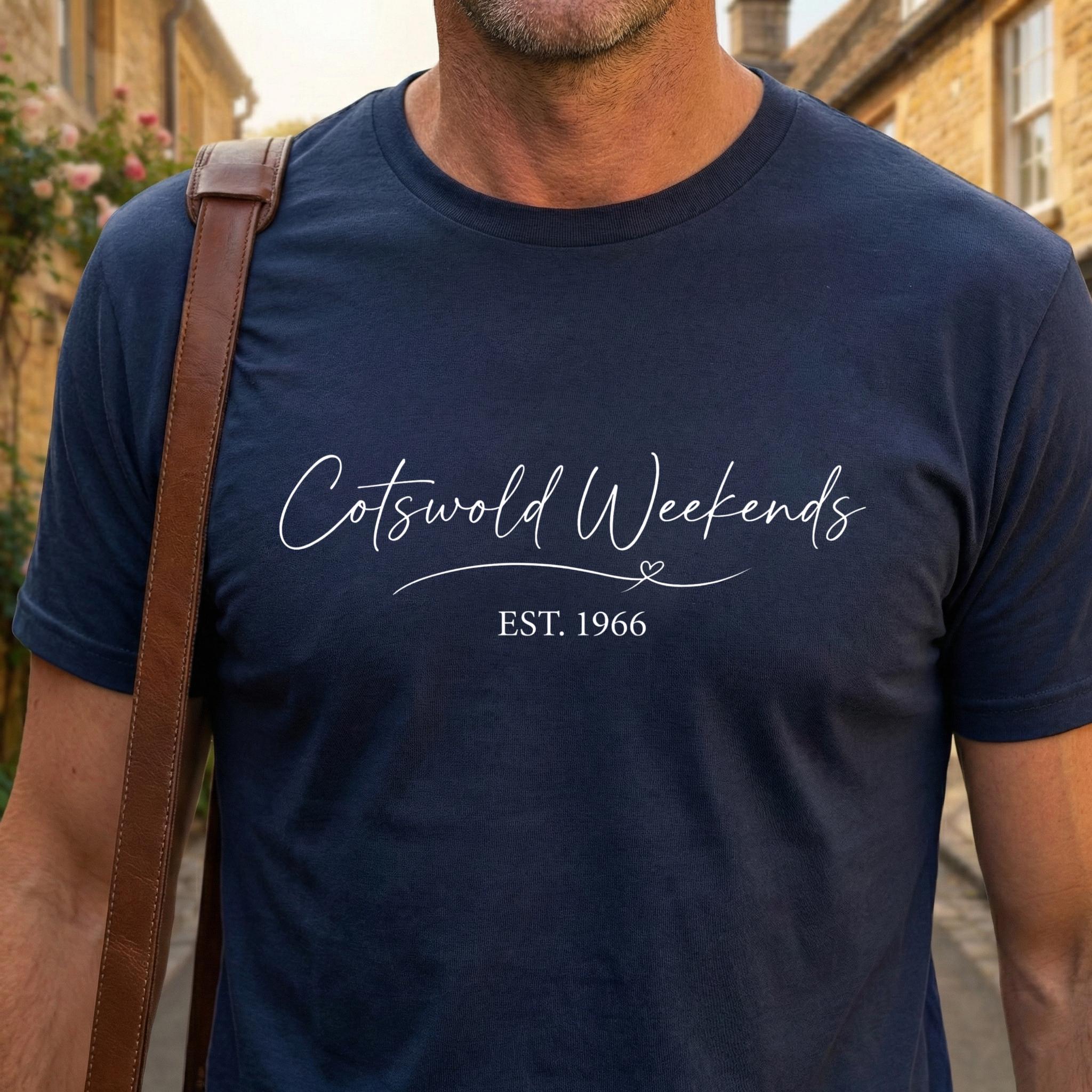Cotswold Weekends Script Shirt Est 1966