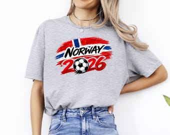 Norway Football T-Shirt, International Soccer 2026 Shirt
