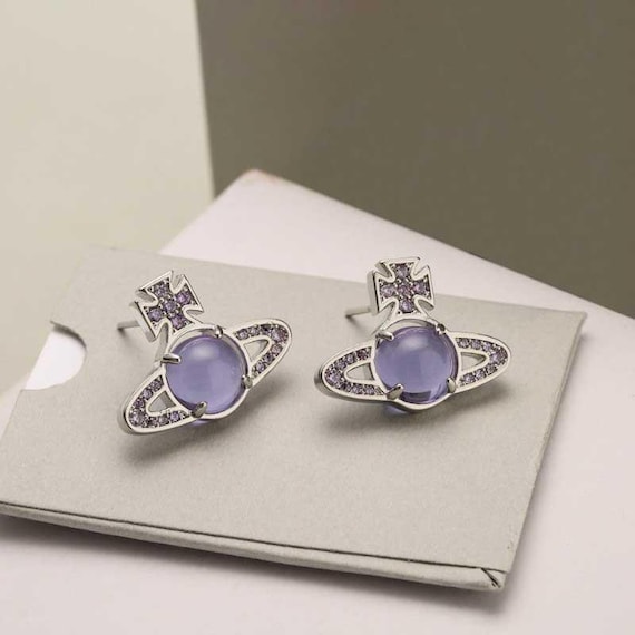 Celestial Orbit Stud Earrings – Gemstone Collecti… - image 4