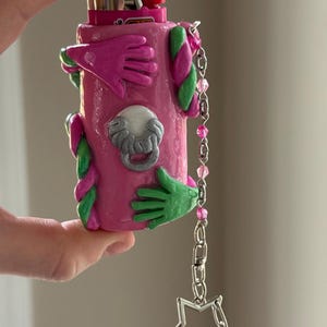 Coraline inspired Miss Spink & Forcible lighter keychain | One of a kind