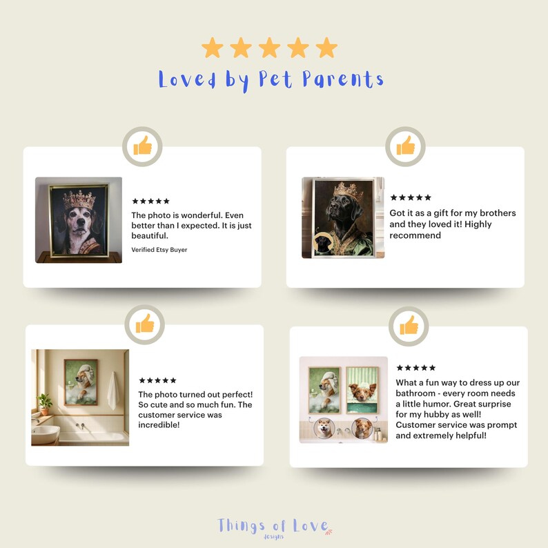 Custom Funny Pet Portrait from Photo, Spa Bathroom Decor, Dog Wall Art image 16