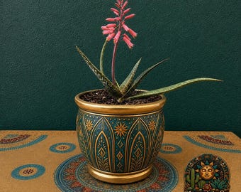 Spotted Aloe Hybrid Maculata Soap Aloe Clustering Flowering Blooming Succulent Plant