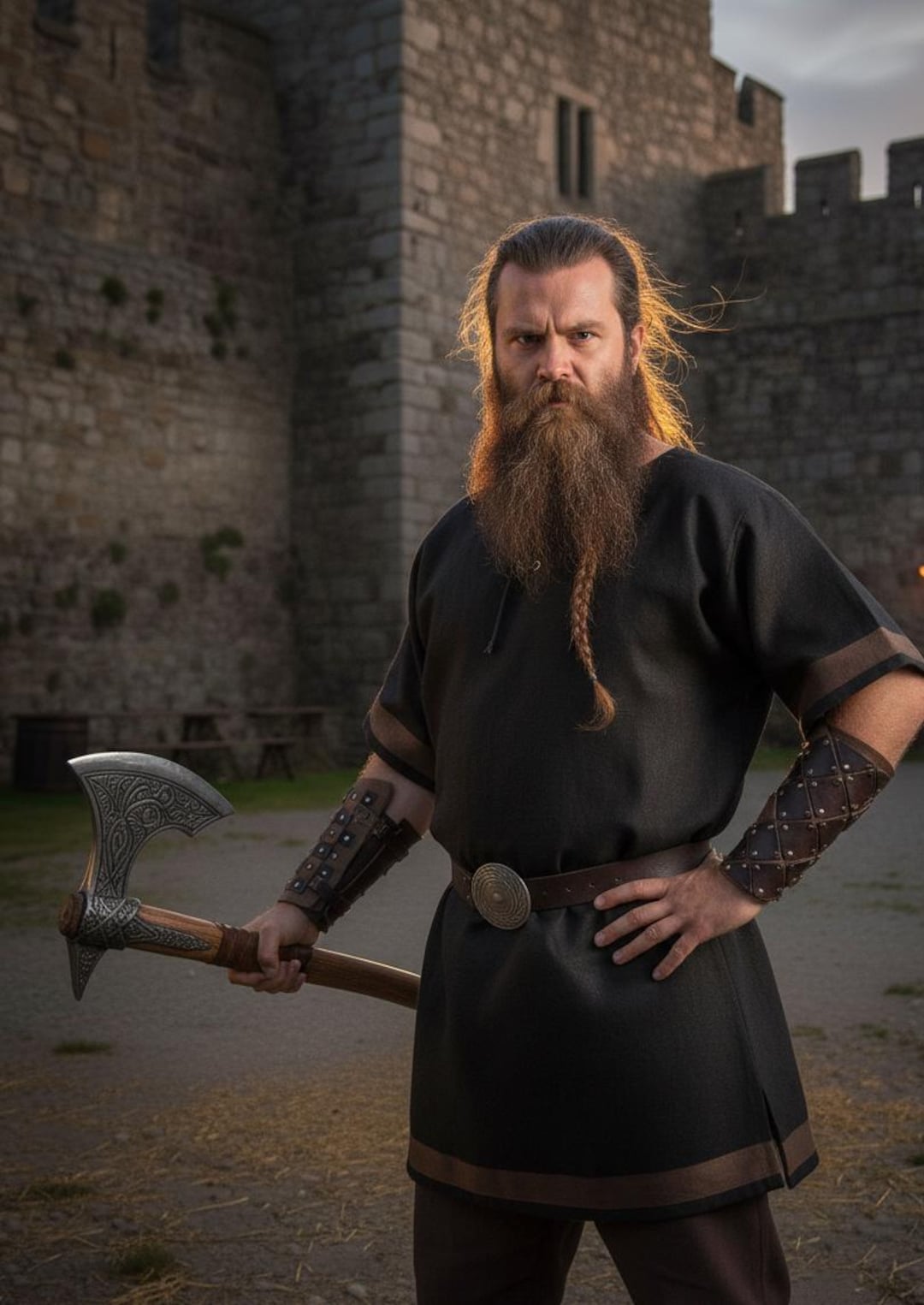 Men's Medieval Viking Tunic Norse Warrior Shirt | Ren Faire LARP ...