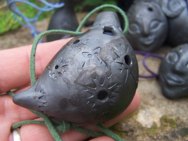 Clay Pod Ocarina 5hole 9note Scalehandsculptured Etsy