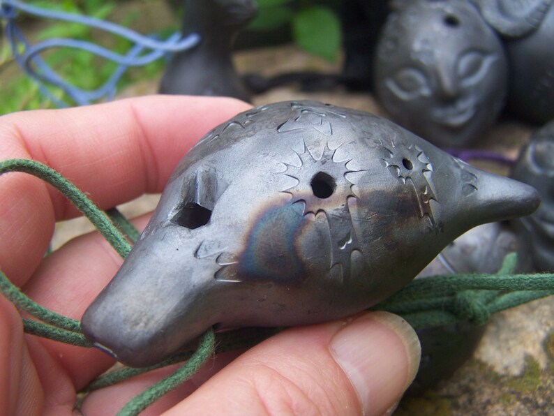Clay Pod Ocarina 5hole 9note Scalehandsculptured Etsy