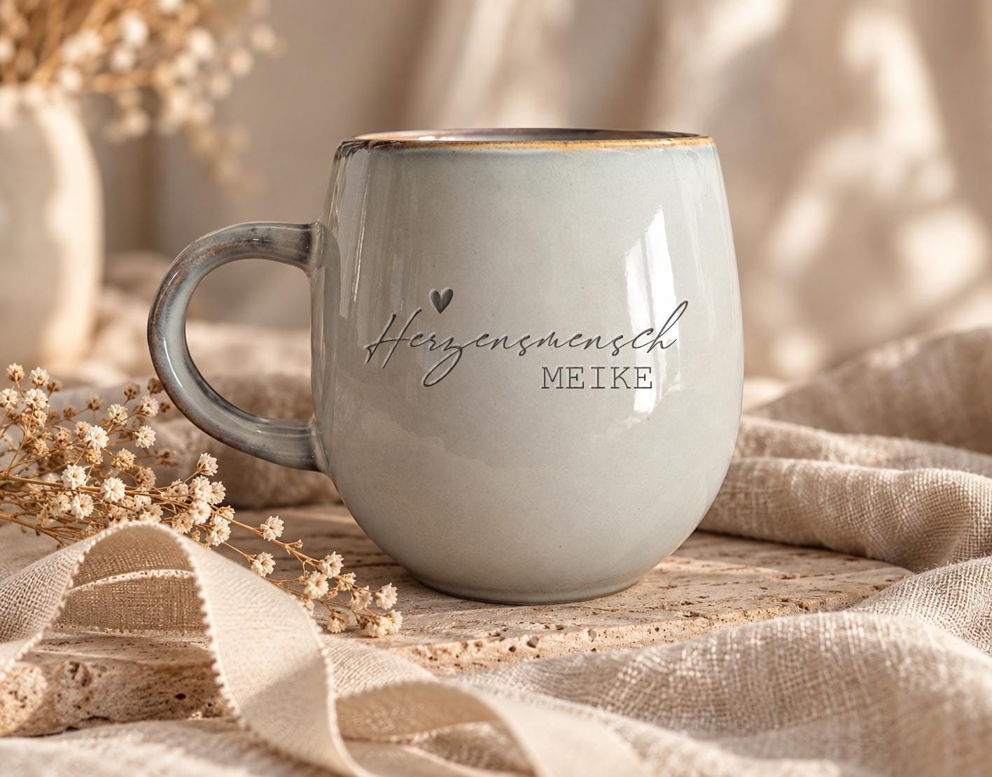 Flache teetasse
