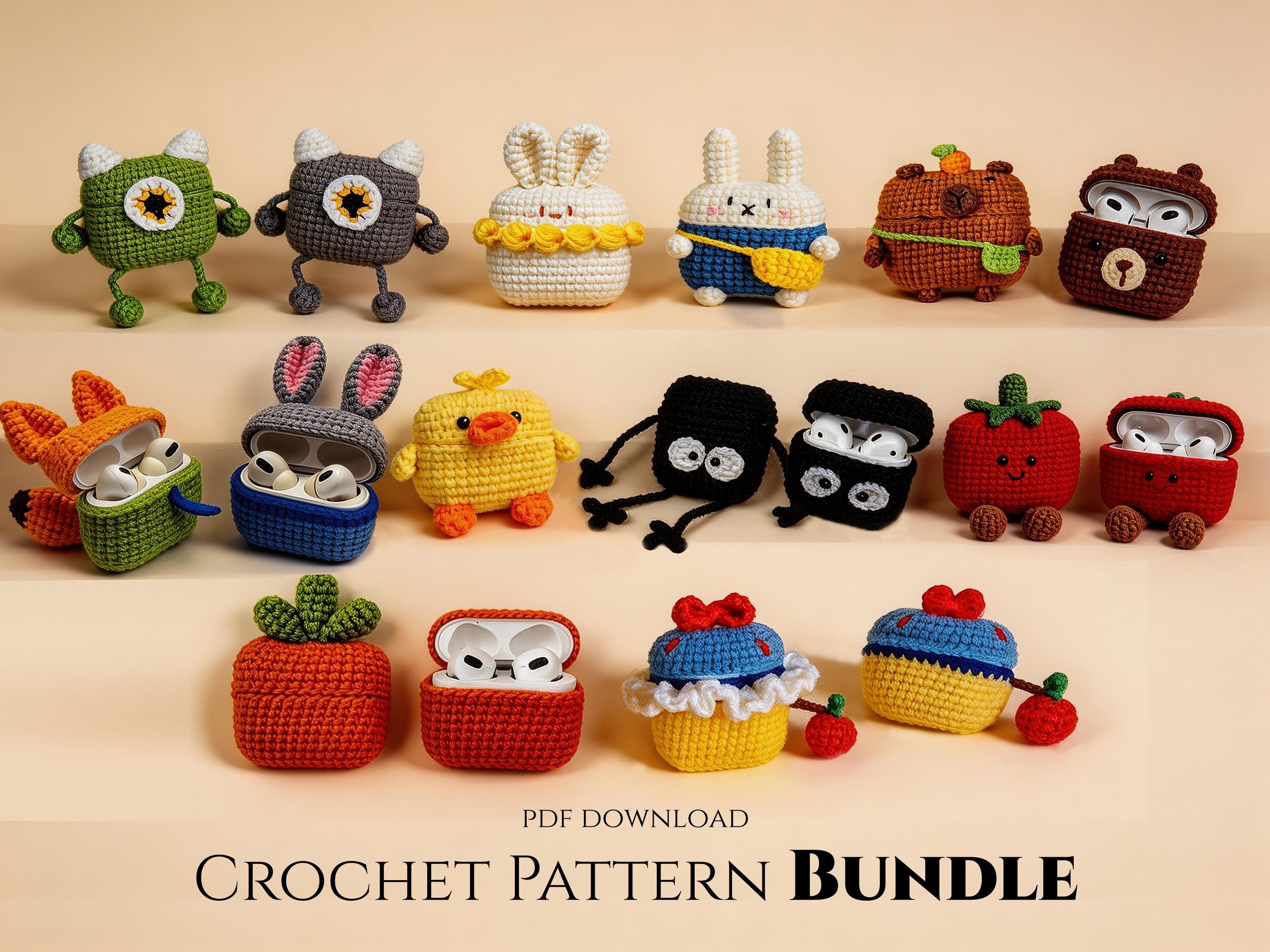 Crochet at ear headphone cover - Etsy 日本