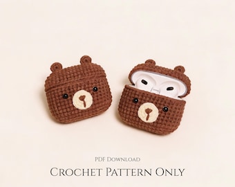 Haakpatroon oordopjes pdf-download | Kawaii Beer - AirPods 1/2/3/4, Pro 1/2/3"