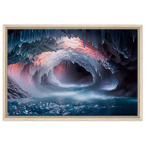70 Framed Canvas - Cave of Ice